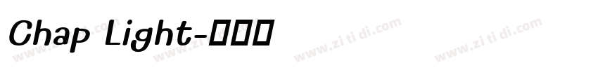 Chap Light字体转换